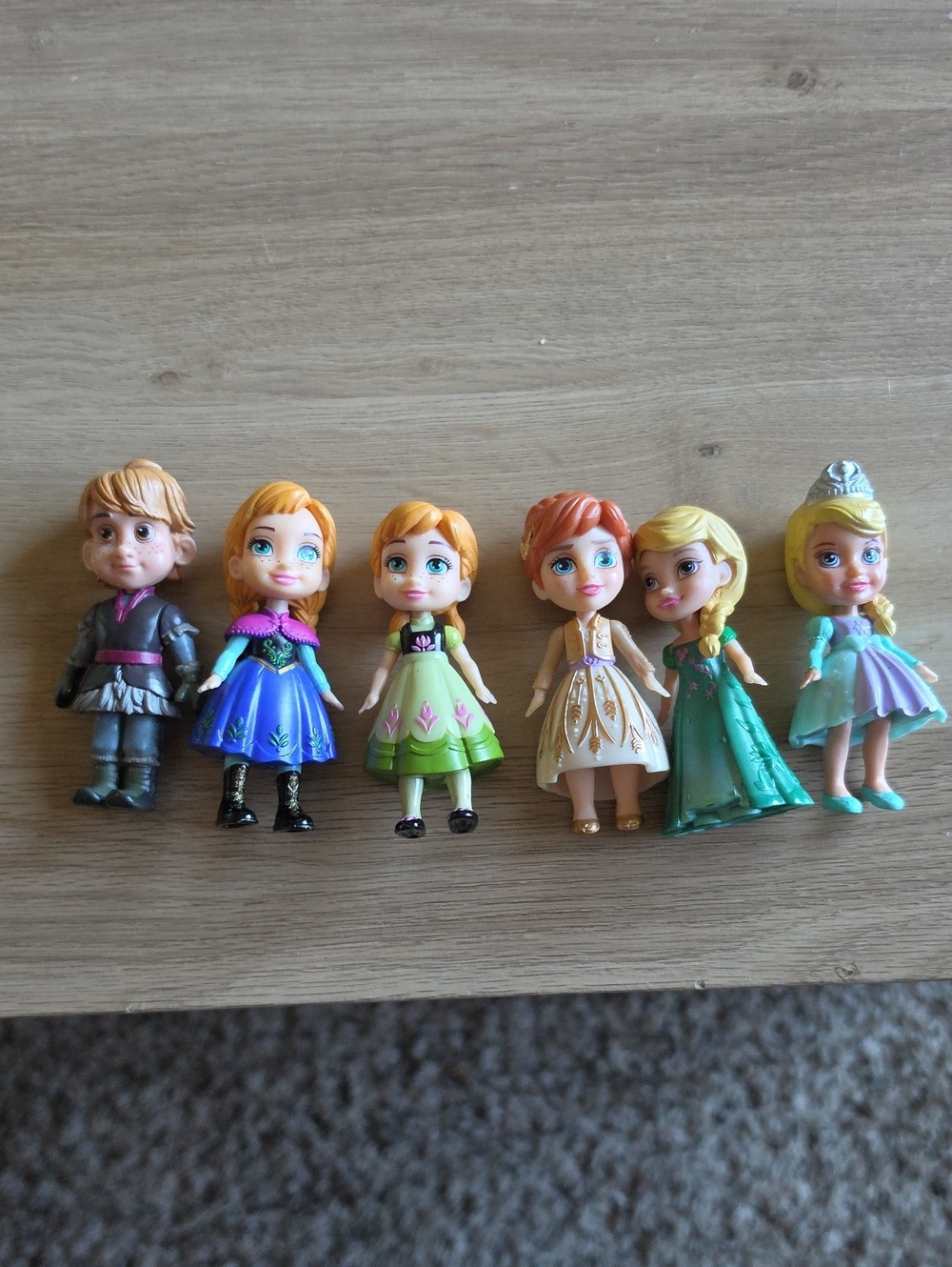 Disney Frozen My First Toddler Princess Dolls Lot Of 6